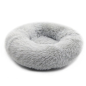 Warm Round Dog Bed 7 Sizes Round Pet Lounger Cushion