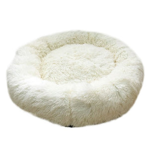 Warm Round Dog Bed 7 Sizes Round Pet Lounger Cushion
