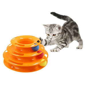 Intelligence Amusement triple pay disc cat toys