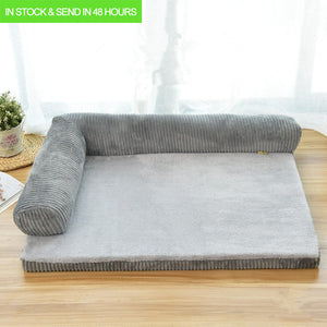 Luxury Large Dog Bed Sofa Dog Cat Pet Cushion