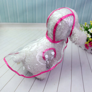 Waterproof Transparent Raincoats XS-XL Dog Raincoat Spring Summer Rain Coats Dog Light Clothes Pet Accessories Puppy Rain