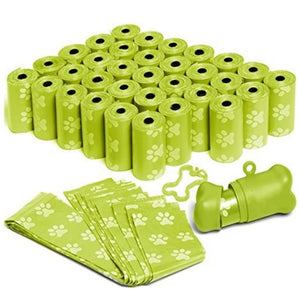 Dog Toilet Bag Pet Garbage Bag Biodegradable Outdoor Carrier Stand Dispenser Cleaning Pet Accessories 50 Rolos = 750 Pcs
