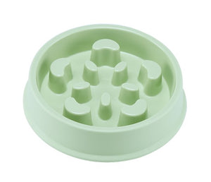 Useful Anti Choke Pet Dog Feeding Bowls Plastic Snail Shape Slow down Eating Food Prevent Obesity Healthy Diet Dog Accessories