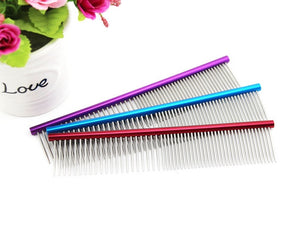 16cm High Quality Pet Comb Professional Steel Grooming Comb Cleaning Brush
